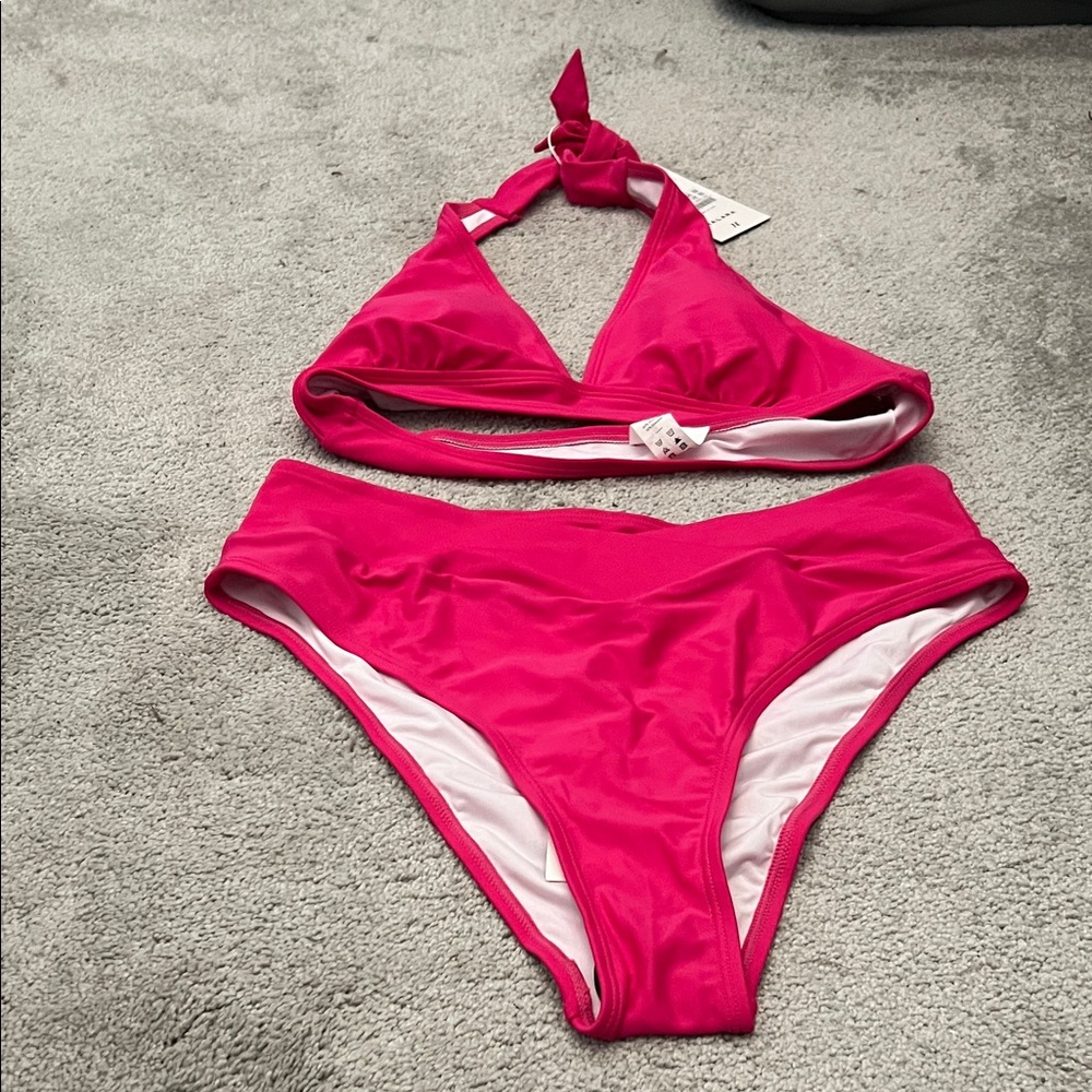 HALARA Hot Pink Bikini Top